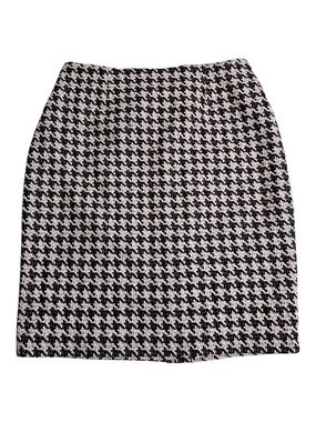 Kasper Black & White Houndstooth Pencil Skirt